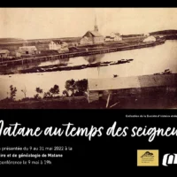 Image d'une conférence à la société de généalogie et d'histoire de Matane