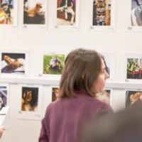 Des gens sont venus participer à l'expo sur les animaux domestiques à la bibliothèque