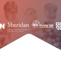 Image qui contient divers logos, dont celui du CDRIN et du Collège Sheridan