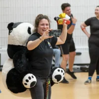 Des membres de la communauté collégiale lors des Olympiades 2023