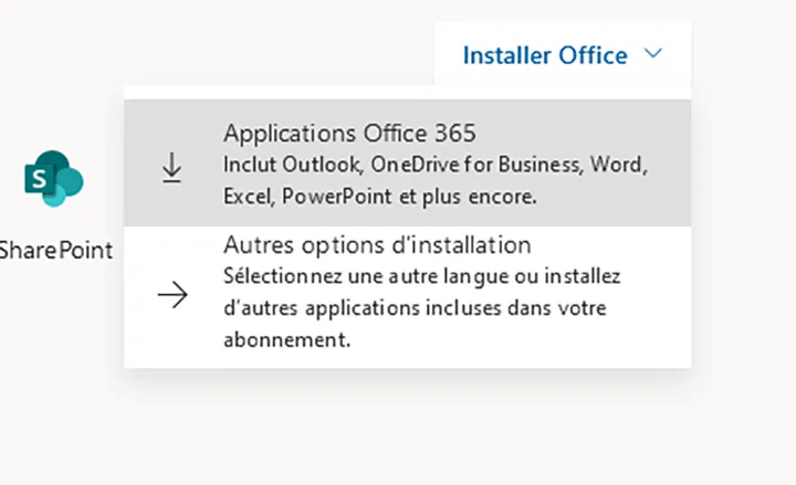 Capture d'écran utilisée pour une procédure de connexion à Microsoft 365