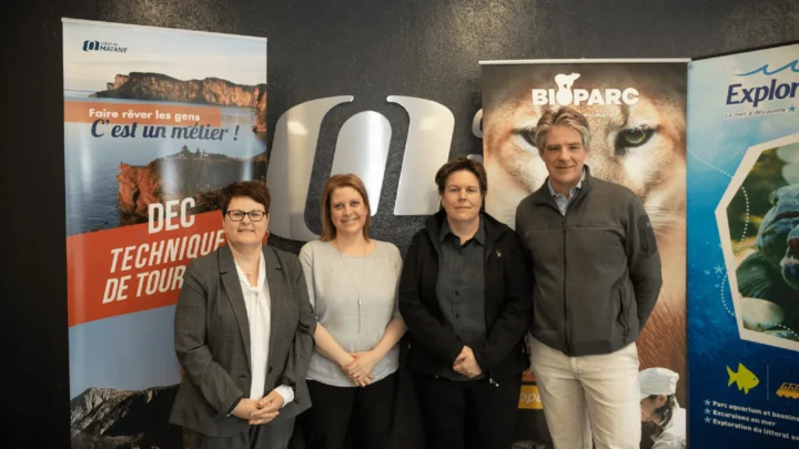 La directrice des études avec des partenaires de Tourisme entreprises