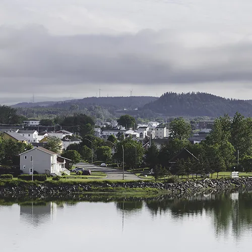 Paysage de la ville de Matane